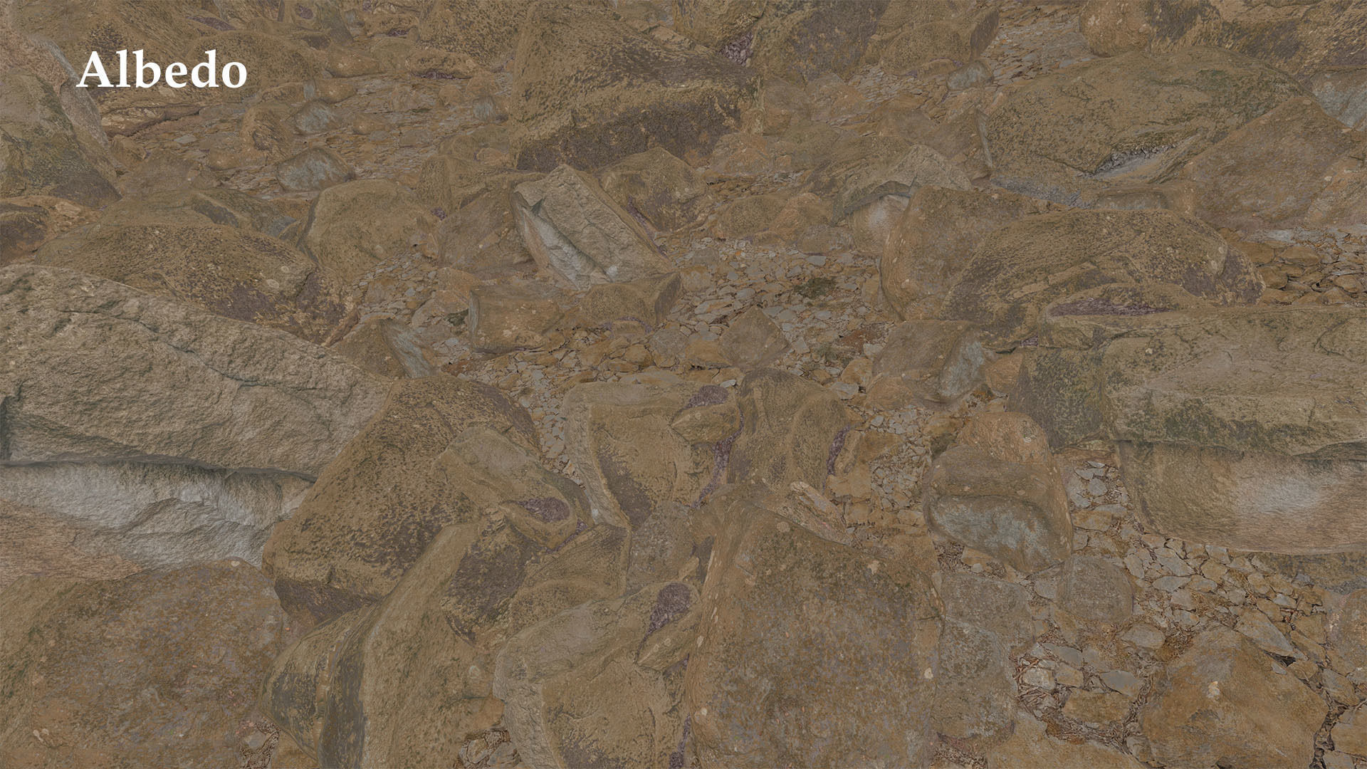 Rock stone boulder Scans - 3D PBR Low Poly Pack Low-poly 3D model_16