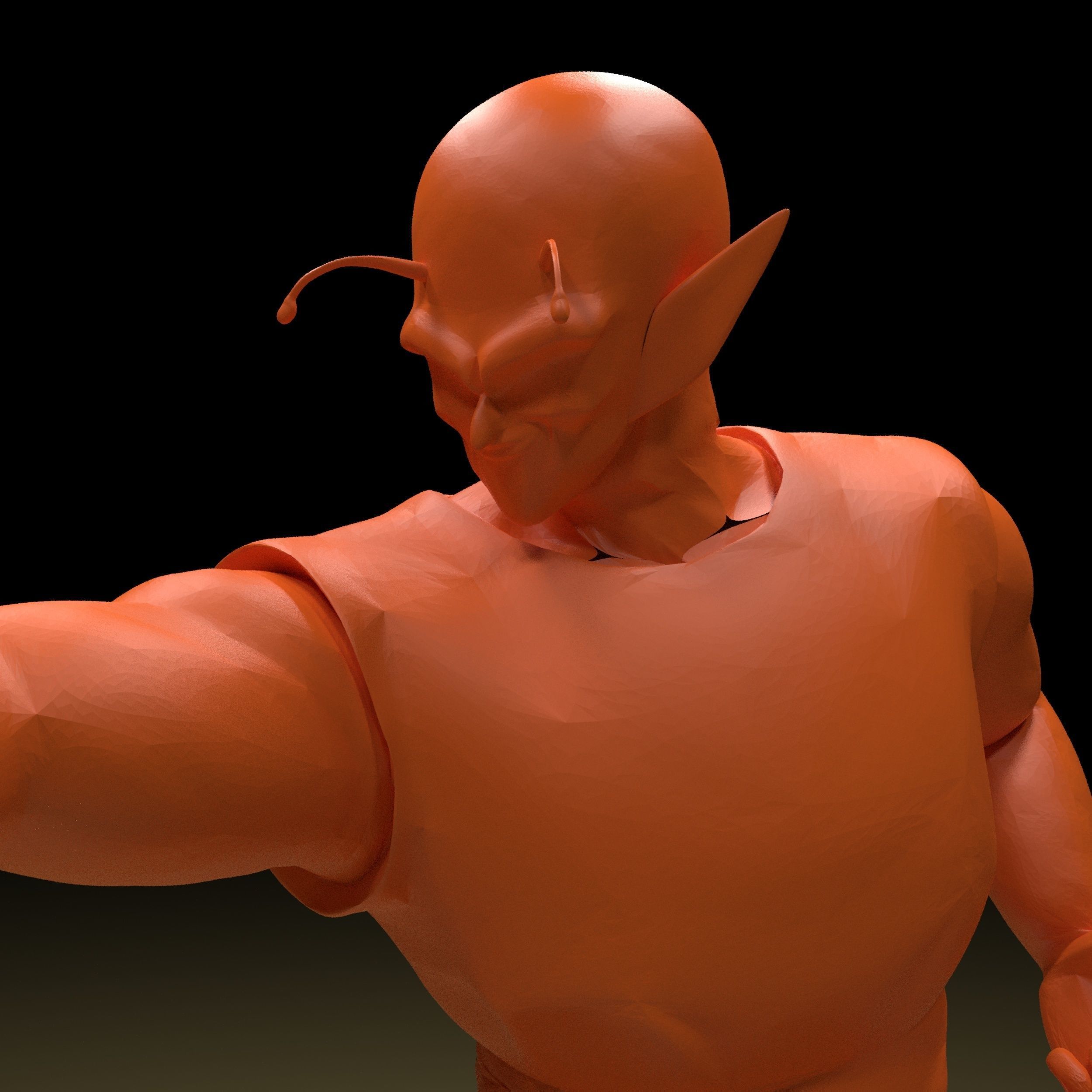 Piccolo DragonBall Z 3d 3D print model_6
