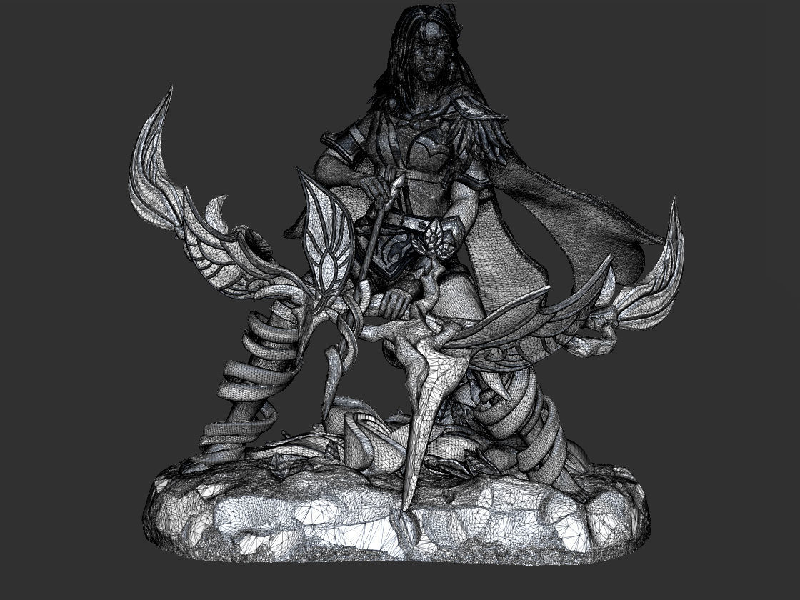 Windranger Dota2 ready for 3D printing 3D print model_6