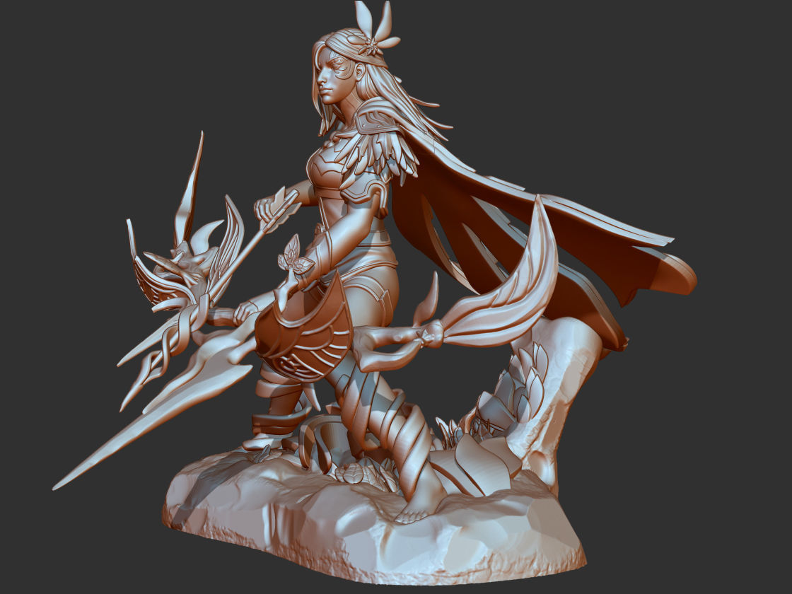 Windranger Dota2 ready for 3D printing 3D print model_1