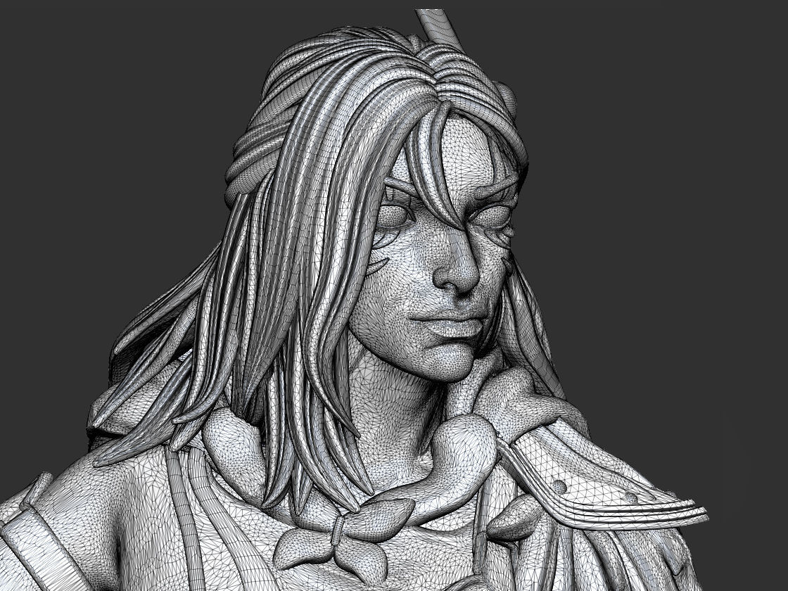 Windranger Dota2 ready for 3D printing 3D print model_7