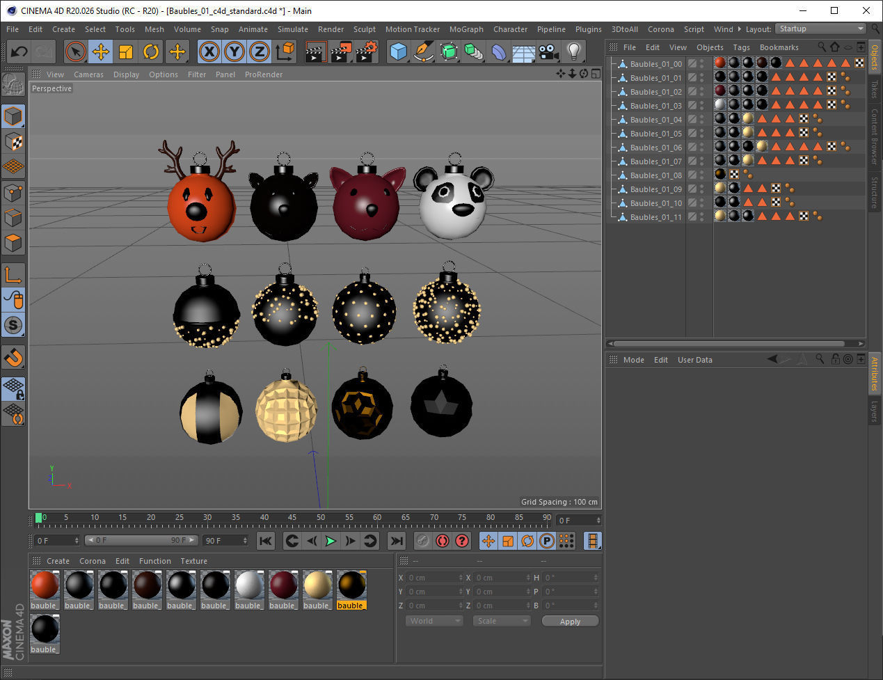 Baubles collection 01 3D model_15