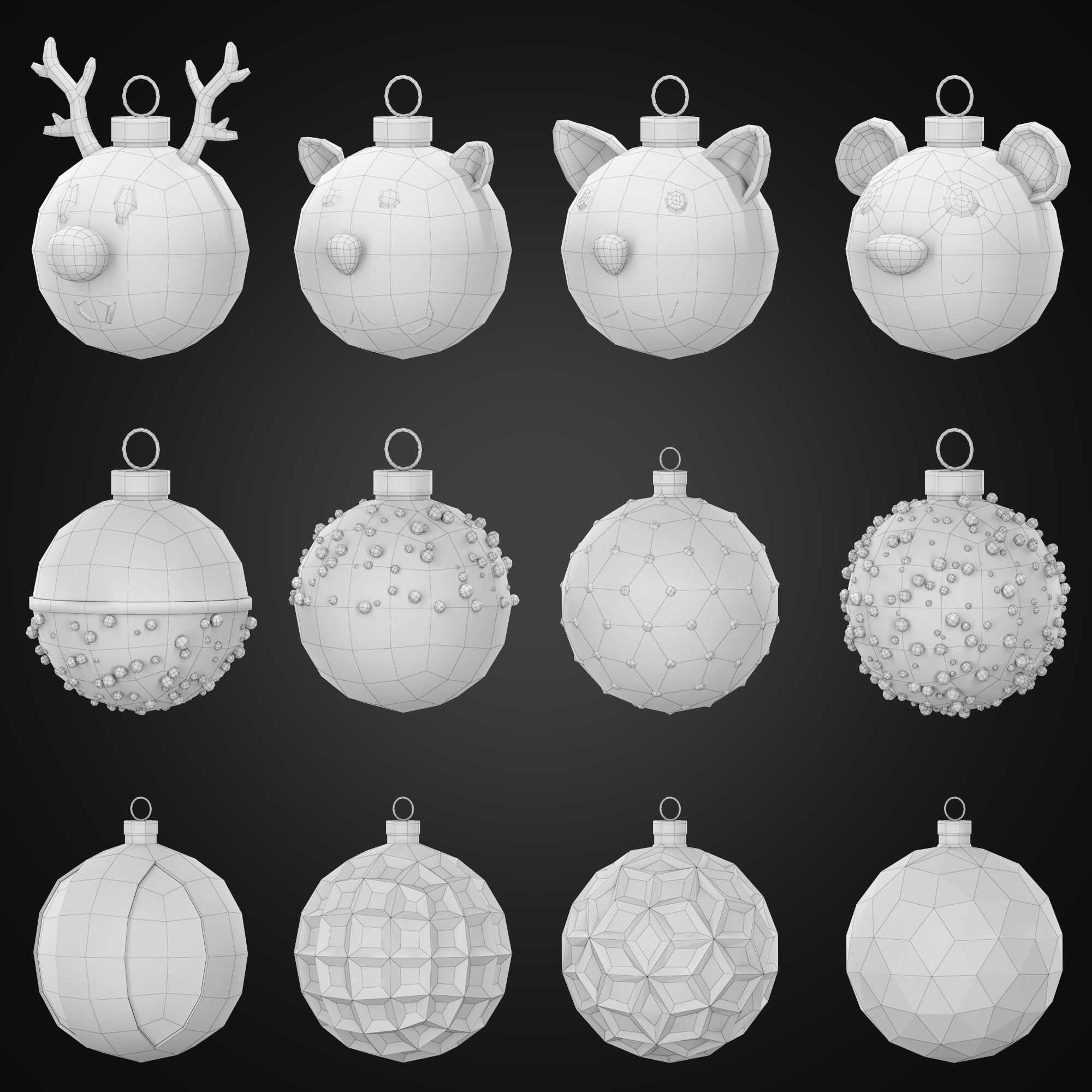 Baubles collection 01 3D model_14