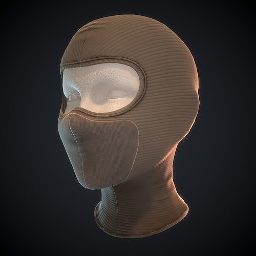 Balaclava ski mask Low-poly 3D model