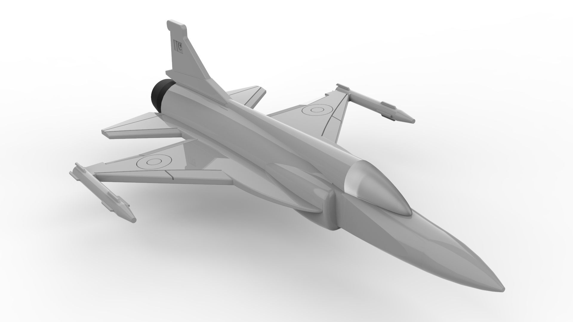 JF 17 Airplane Model 3D print model_1