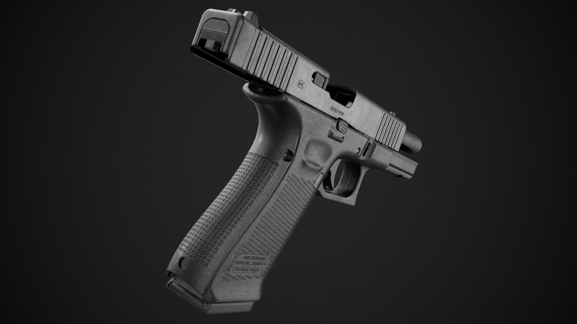 Glock 17 Gen 5 Game Ready Low-poly 3D model_10