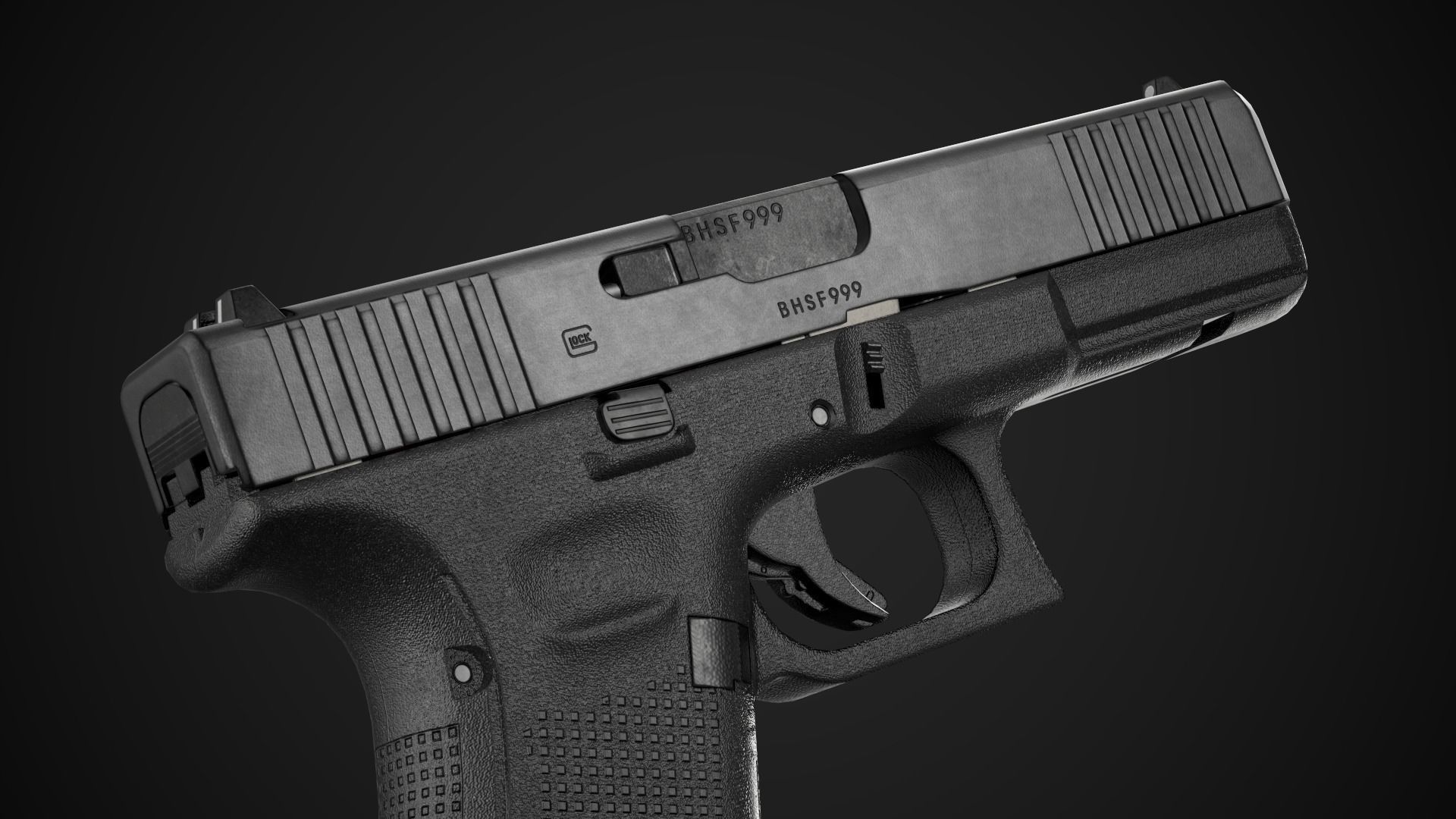 Glock 17 Gen 5 Game Ready Low-poly 3D model_8
