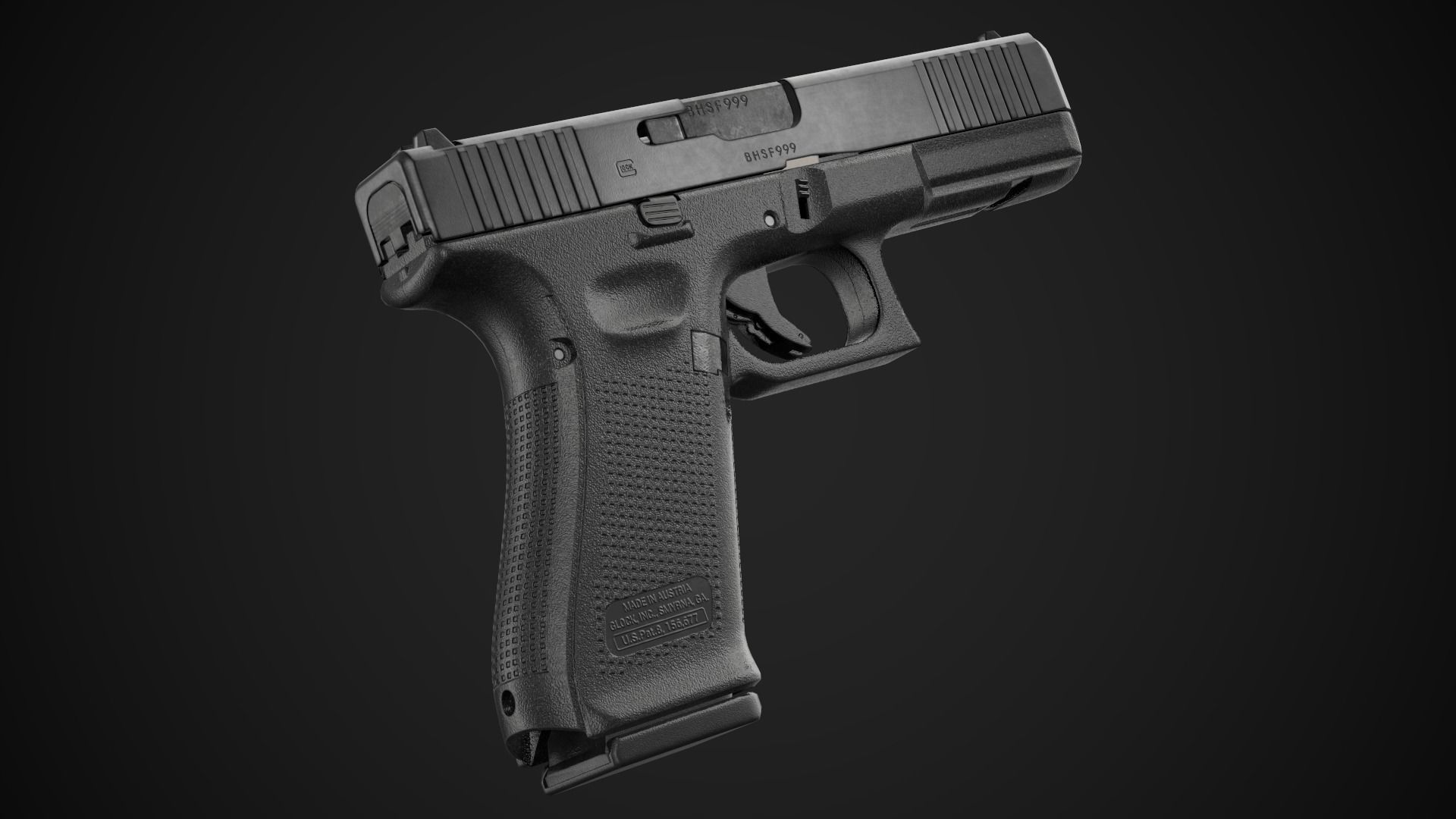 Glock 17 Gen 5 Game Ready Low-poly 3D model_0
