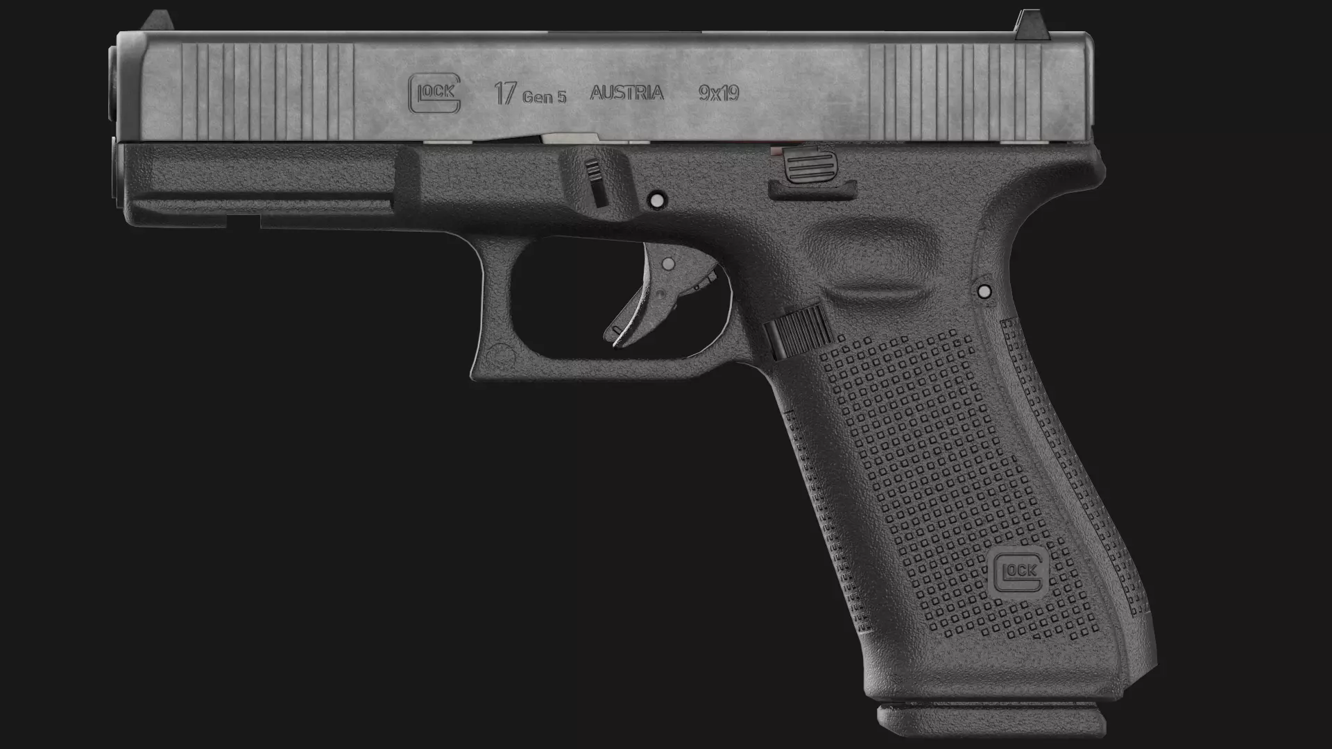 Glock 17 Gen 5 Game Ready Low-poly 3D model_19