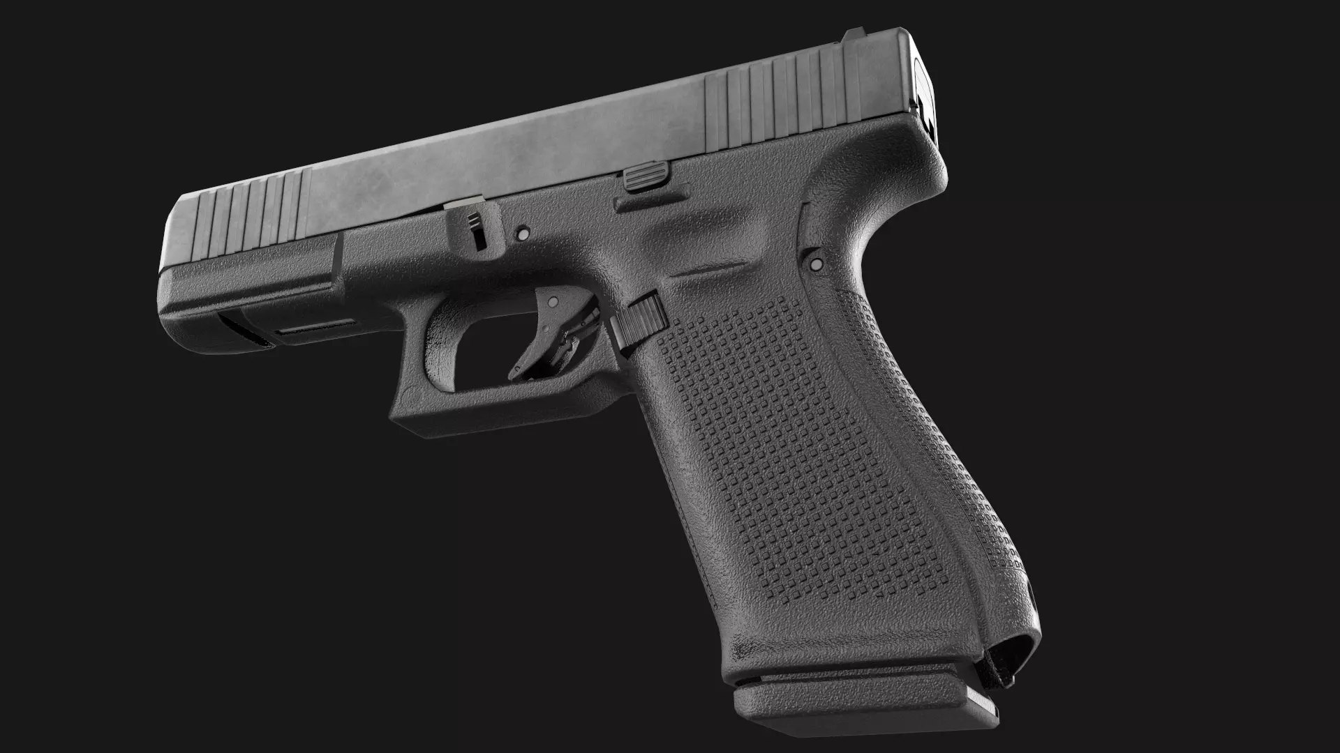 Glock 17 Gen 5 Game Ready Low-poly 3D model_7