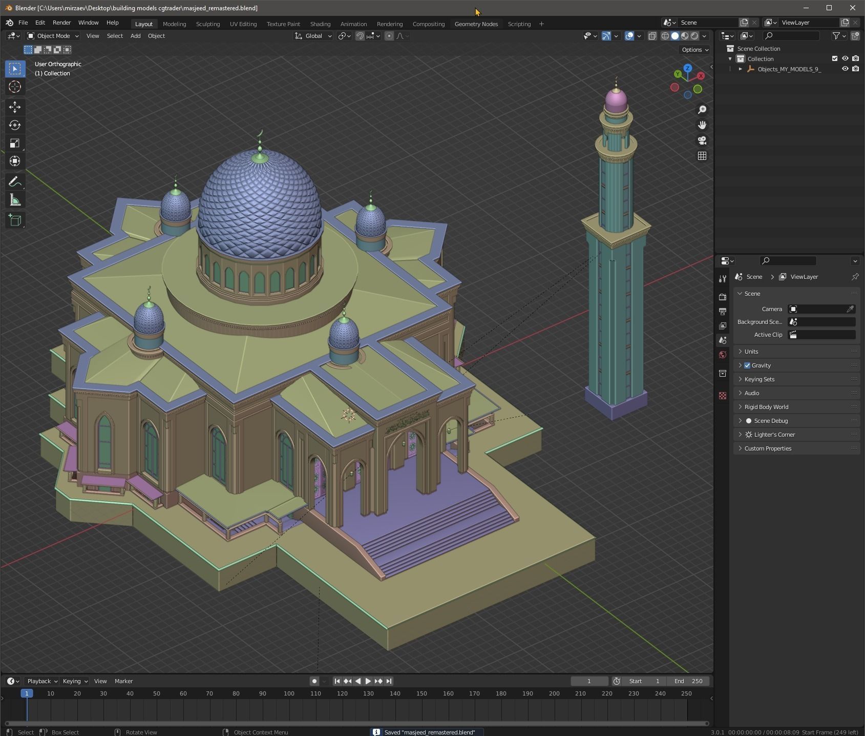 MOSQUE ID001 3D model_8