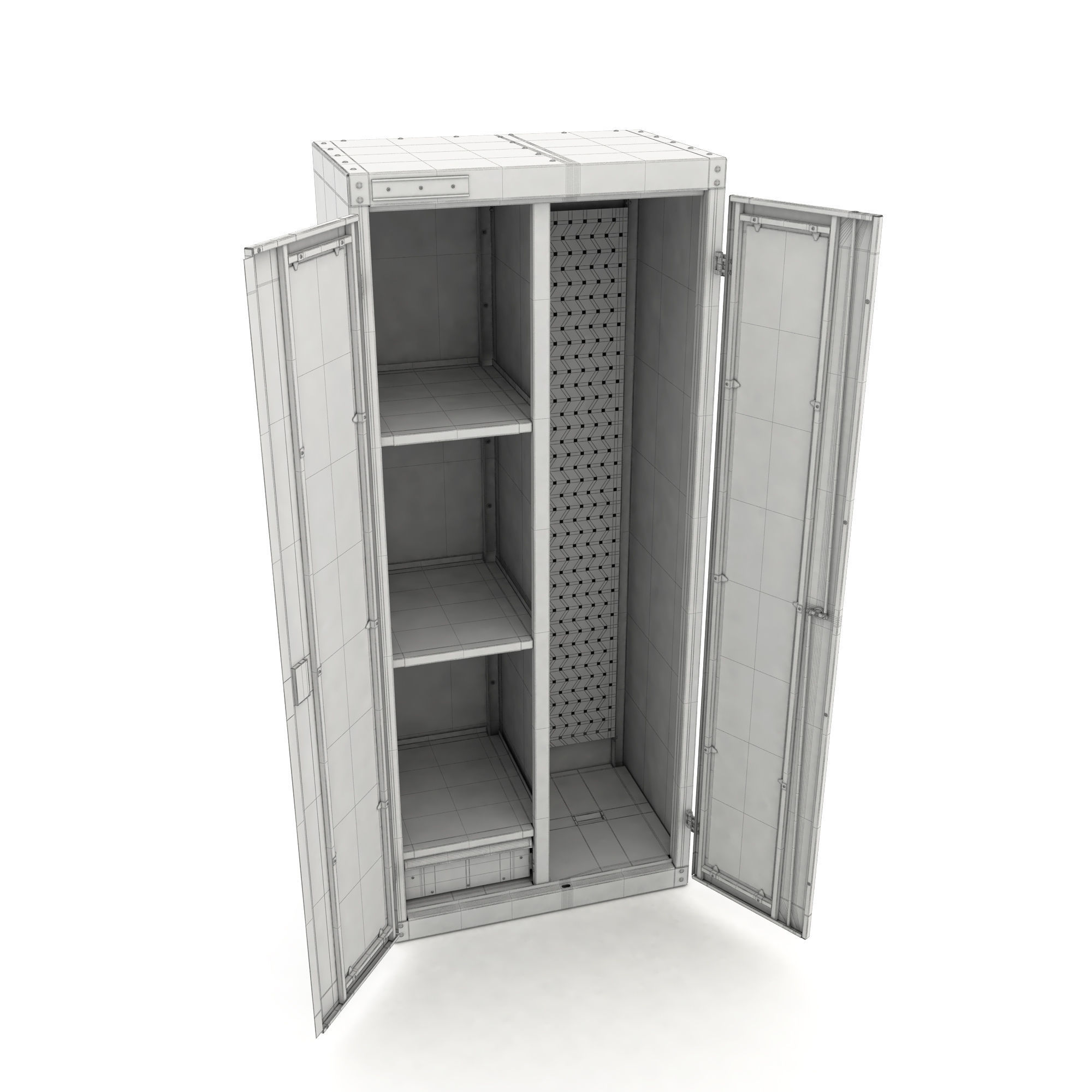 Tool cabinet 3D model_2