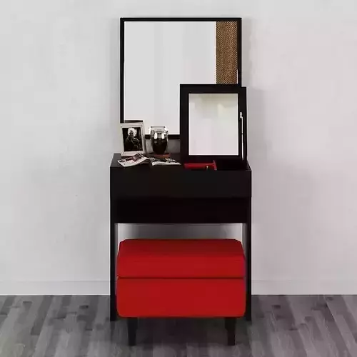 IKEA Dressing table with mirror and ottoman