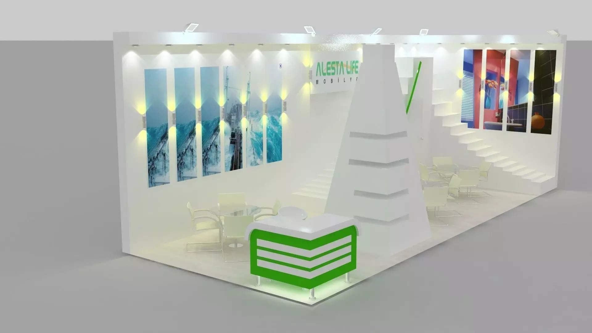Alesta Exhibition Design 3D model