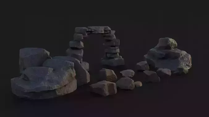 ROCK LOW -POLY