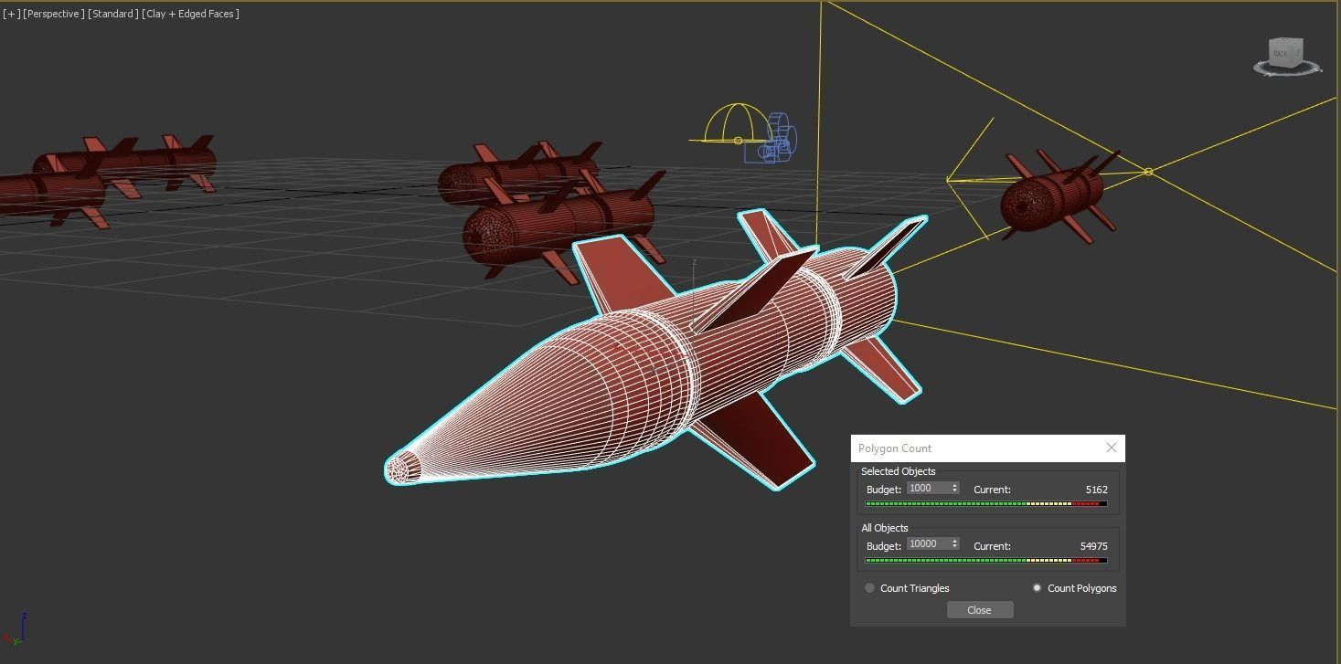 Missile 3d model Low-poly 3D model_15