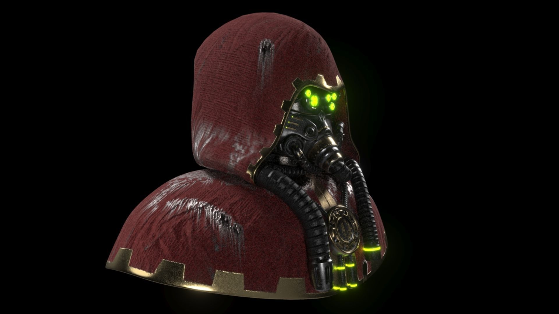 Adeptus Mechanicus Head Free 3D model_5