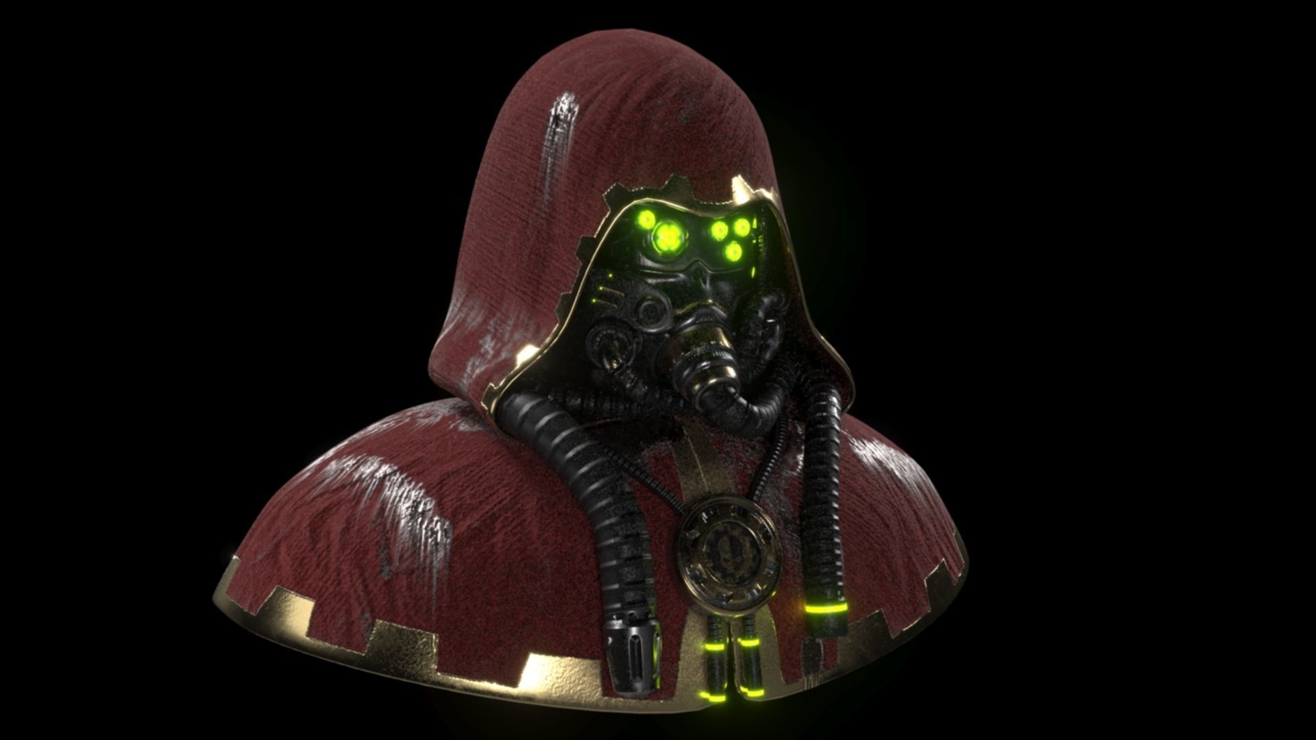 Adeptus Mechanicus Head Free 3D model_4