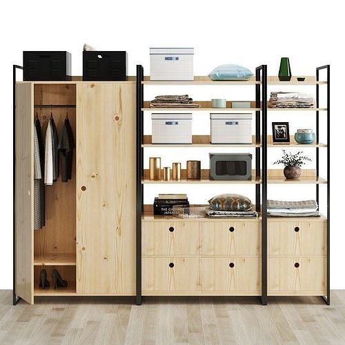 HIBA Wardrobe with decor 3D model