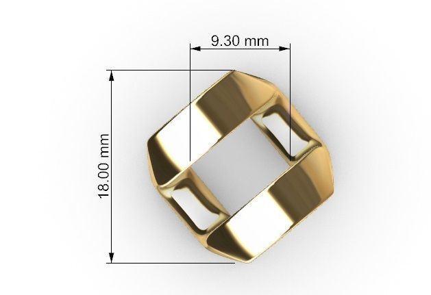 18 MM CUBAN SQUARE LINK CHAIN 500 GR 20 INCH 14K 3D print model_3