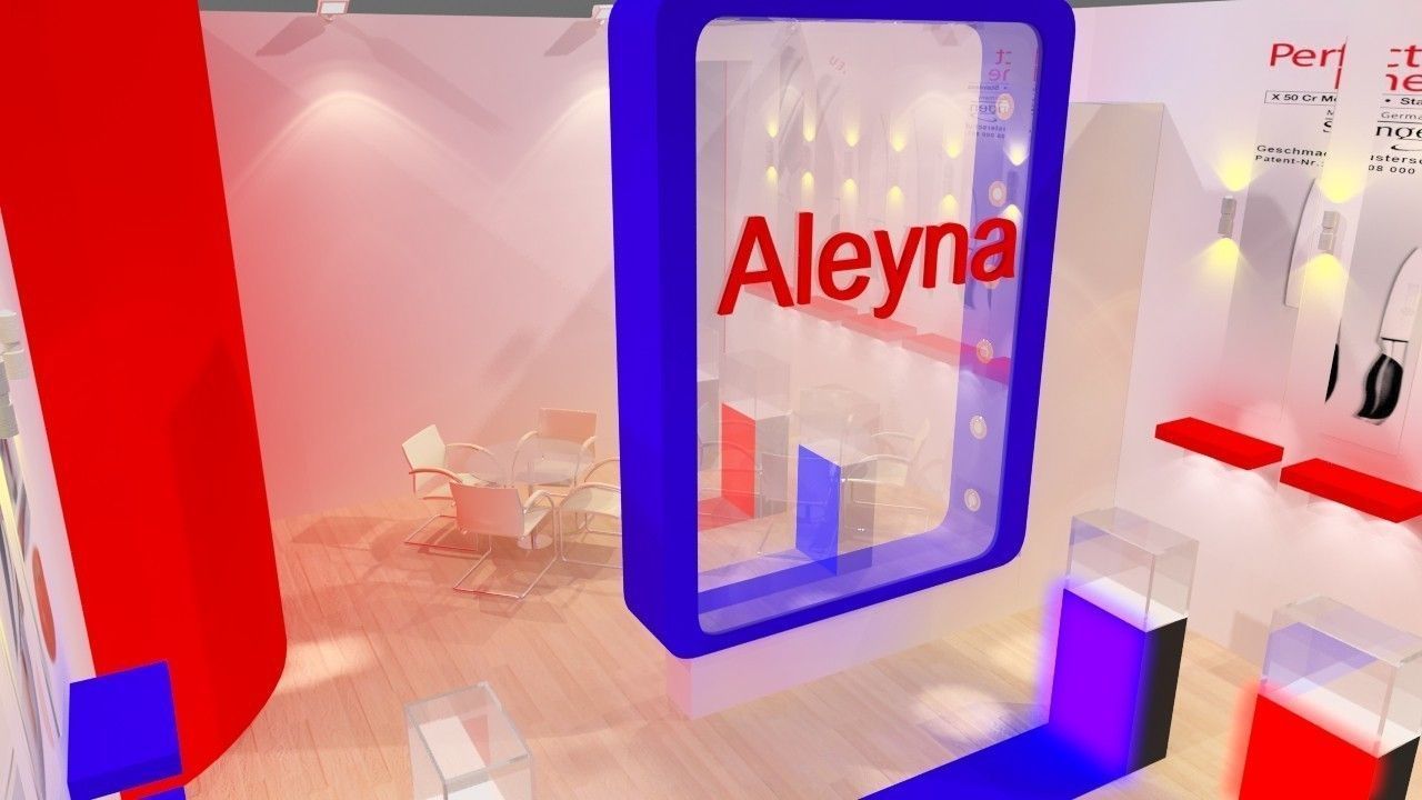 Aleyna Exhibition Design 3D model_3