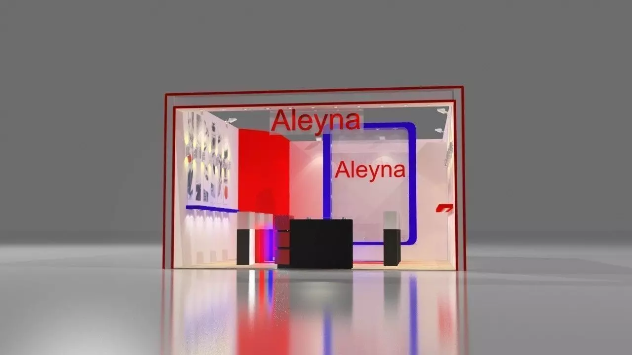 Aleyna Exhibition Design 3D model_0