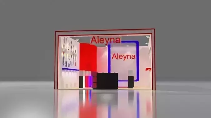 Aleyna Exhibition Design 3D model