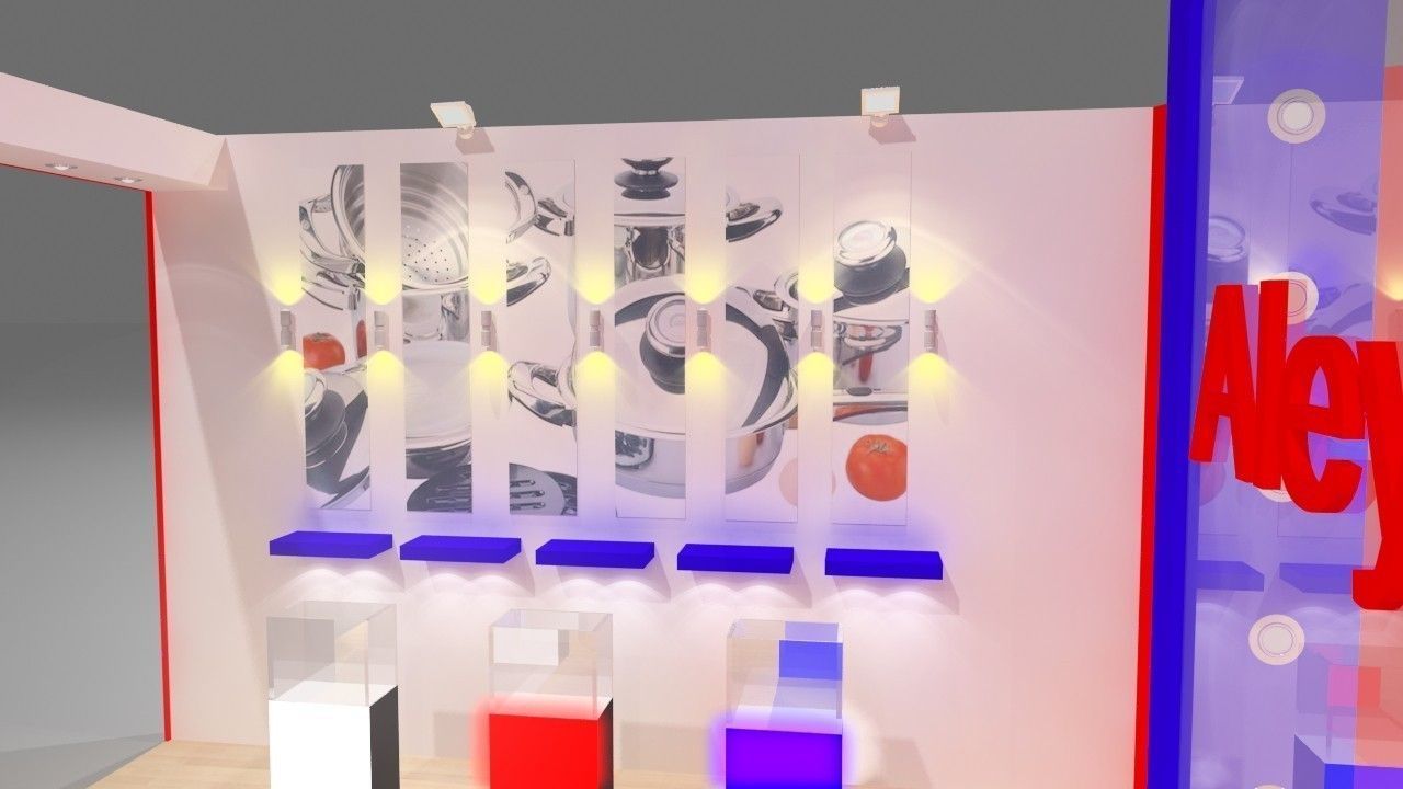Aleyna Exhibition Design 3D model_2