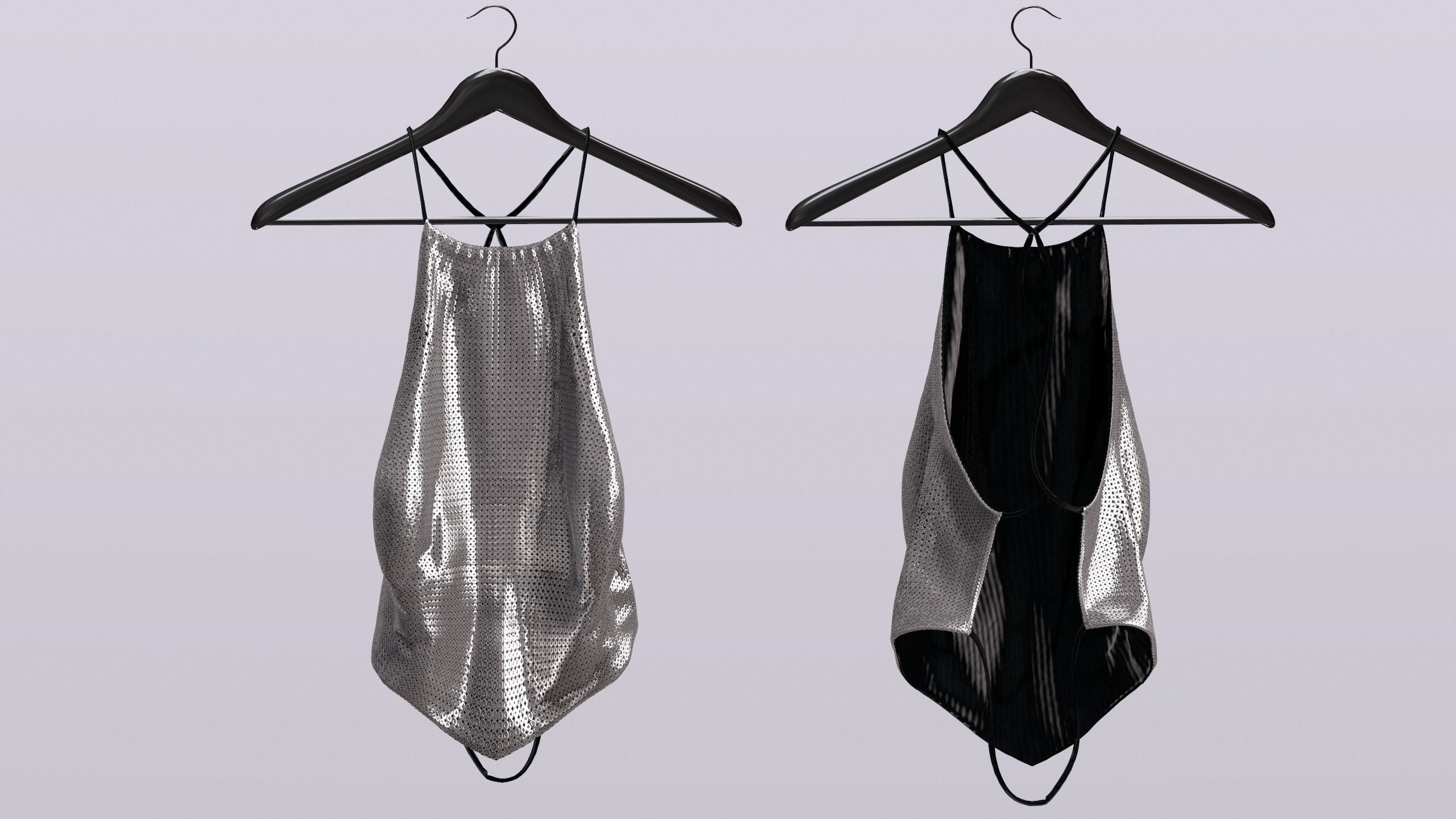 Female Clothing Low-poly 3D model_12