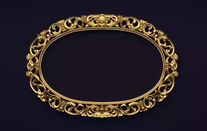 Frame mirror 3D model 07 3D print model