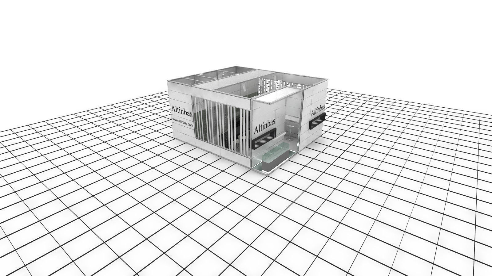 Altinbas Exhibition Stand Design 3D model_1