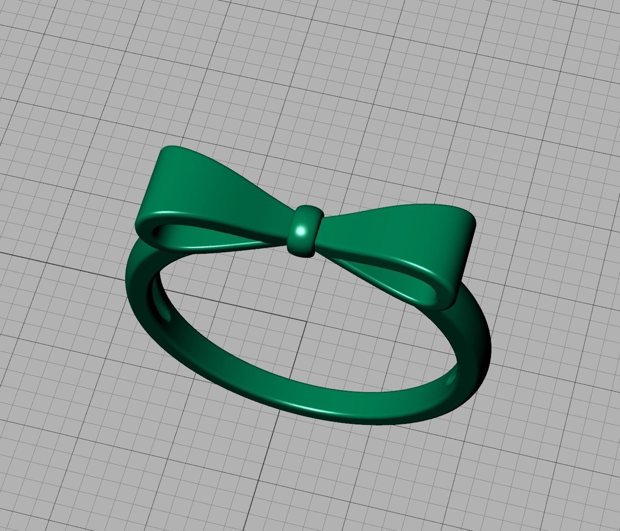 Bow Knot Fashion ring printable 3dmodel 3D print model_13