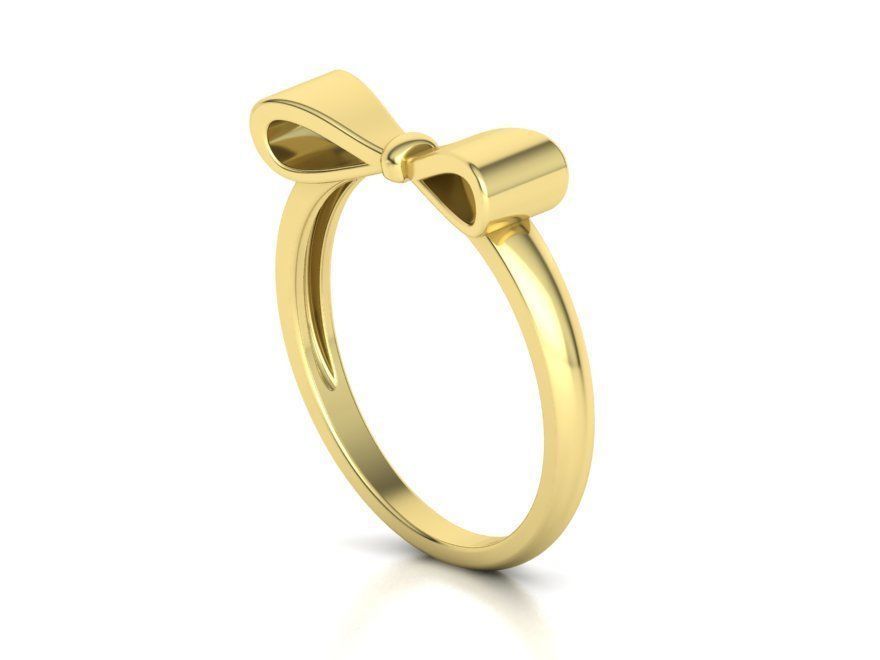 Bow Knot Fashion ring printable 3dmodel 3D print model_23