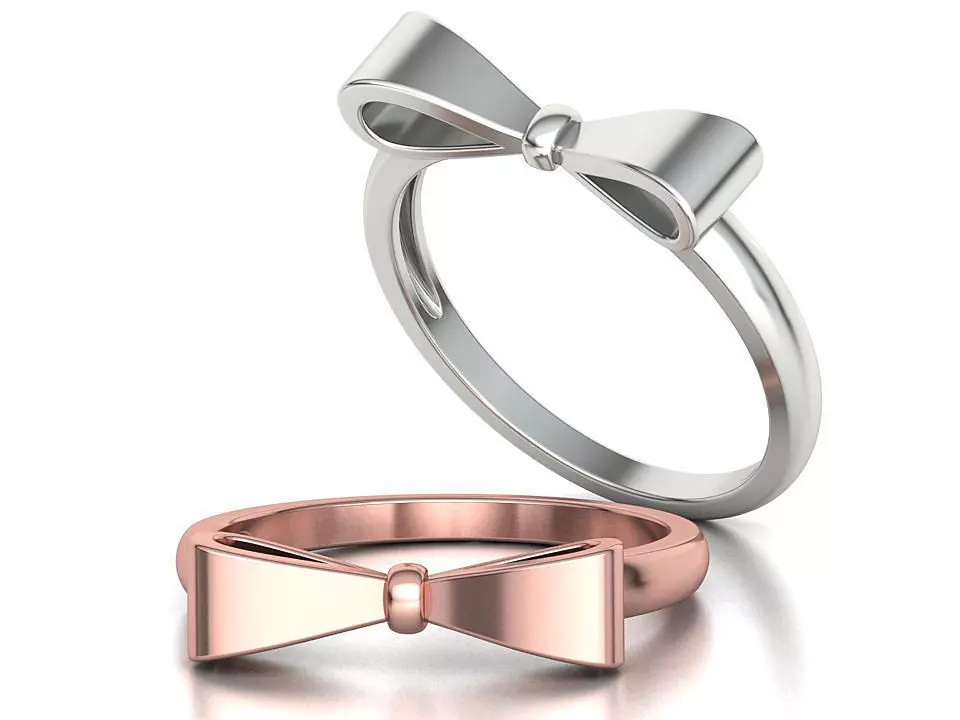Bow Knot Fashion ring printable 3dmodel 3D print model_0