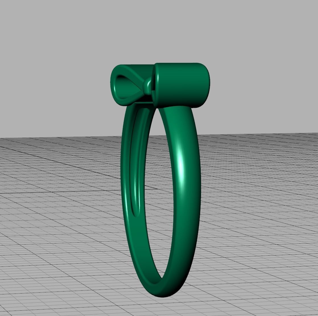 Bow Knot Fashion ring printable 3dmodel 3D print model_16