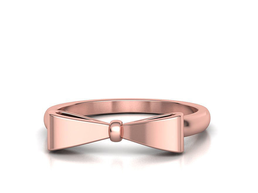 Bow Knot Fashion ring printable 3dmodel 3D print model_5
