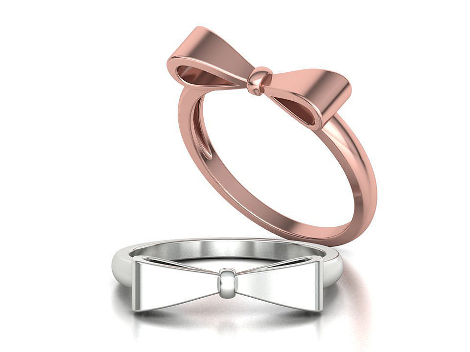 Bow Knot Fashion ring printable 3dmodel 3D print model_1
