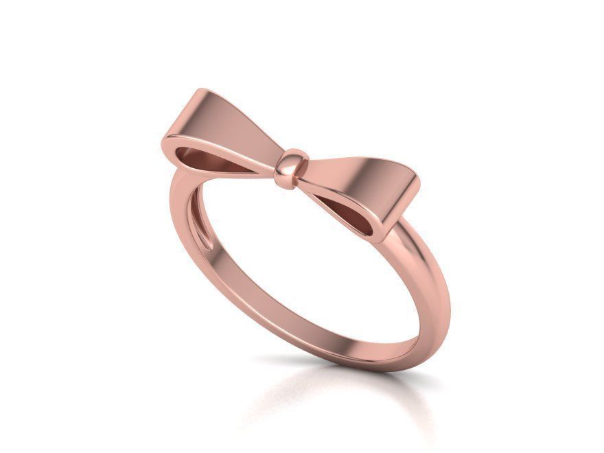 Bow Knot Fashion ring printable 3dmodel 3D print model_2