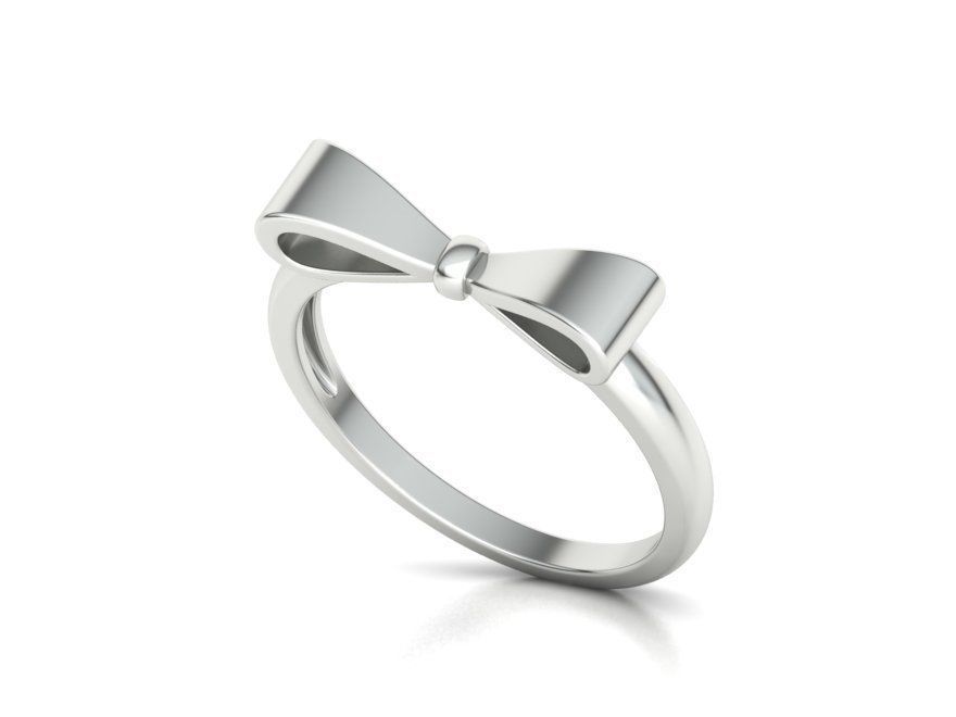 Bow Knot Fashion ring printable 3dmodel 3D print model_3
