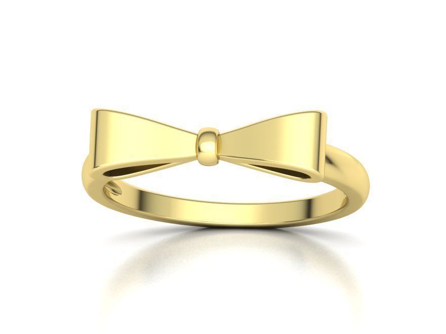 Bow Knot Fashion ring printable 3dmodel 3D print model_29