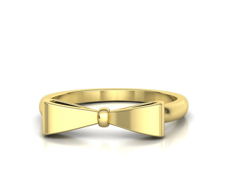 Bow Knot Fashion ring printable 3dmodel 3D print model_7