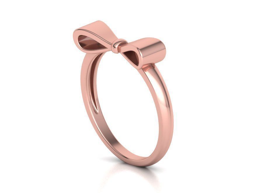 Bow Knot Fashion ring printable 3dmodel 3D print model_21