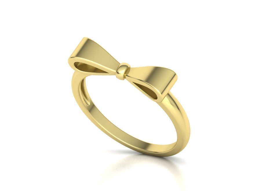 Bow Knot Fashion ring printable 3dmodel 3D print model_4