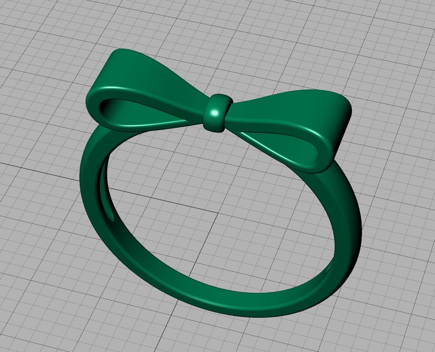 Bow Knot Fashion ring printable 3dmodel 3D print model_11