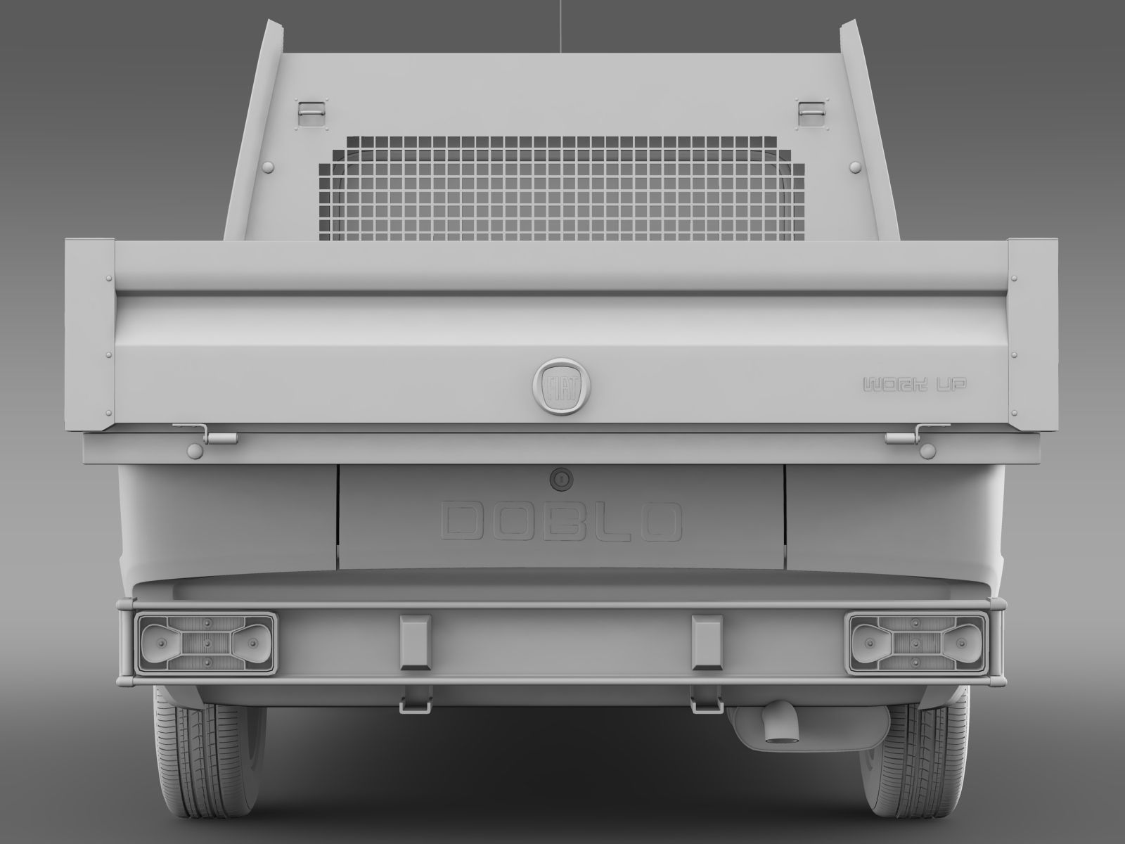 Fiat Doblo Work Up 263 2017 3D model_9