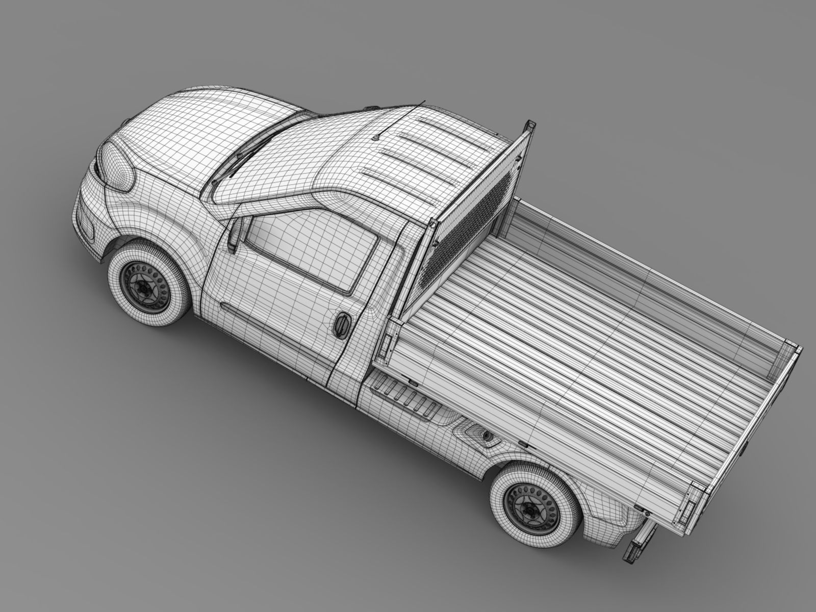 Fiat Doblo Work Up 263 2017 3D model_15