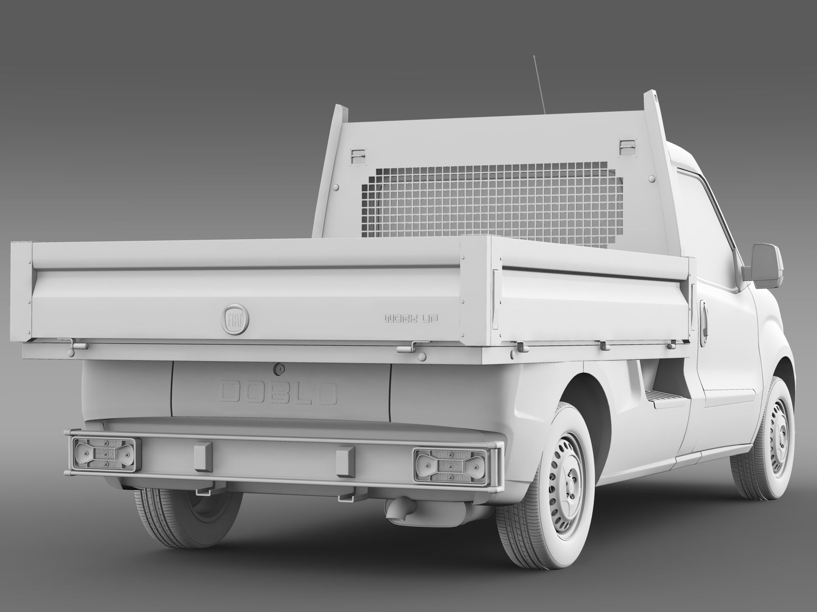 Fiat Doblo Work Up 263 2017 3D model_14
