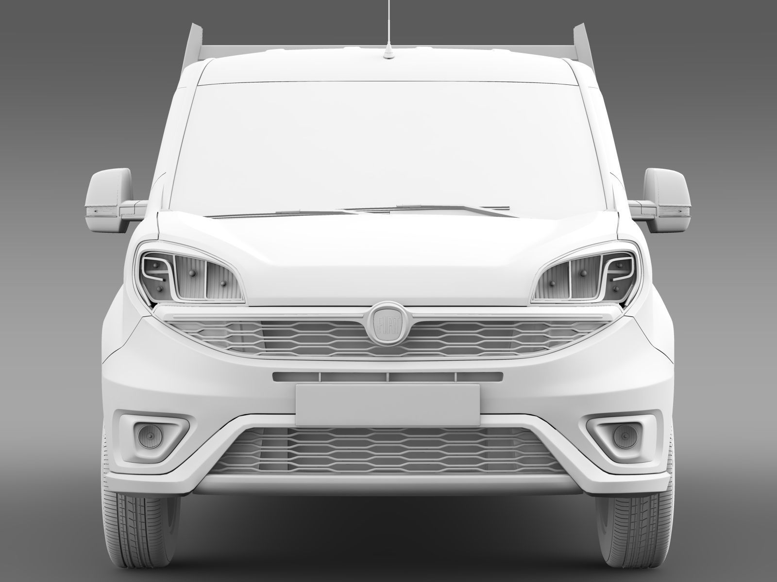 Fiat Doblo Work Up 263 2017 3D model_16
