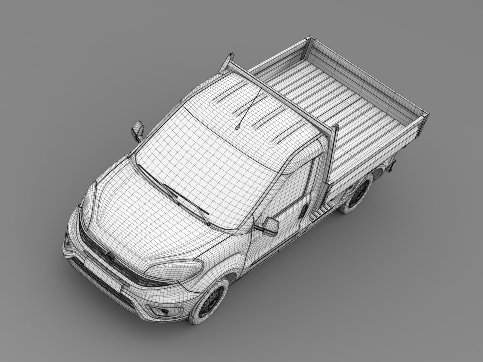 Fiat Doblo Work Up 263 2017 3D model_13