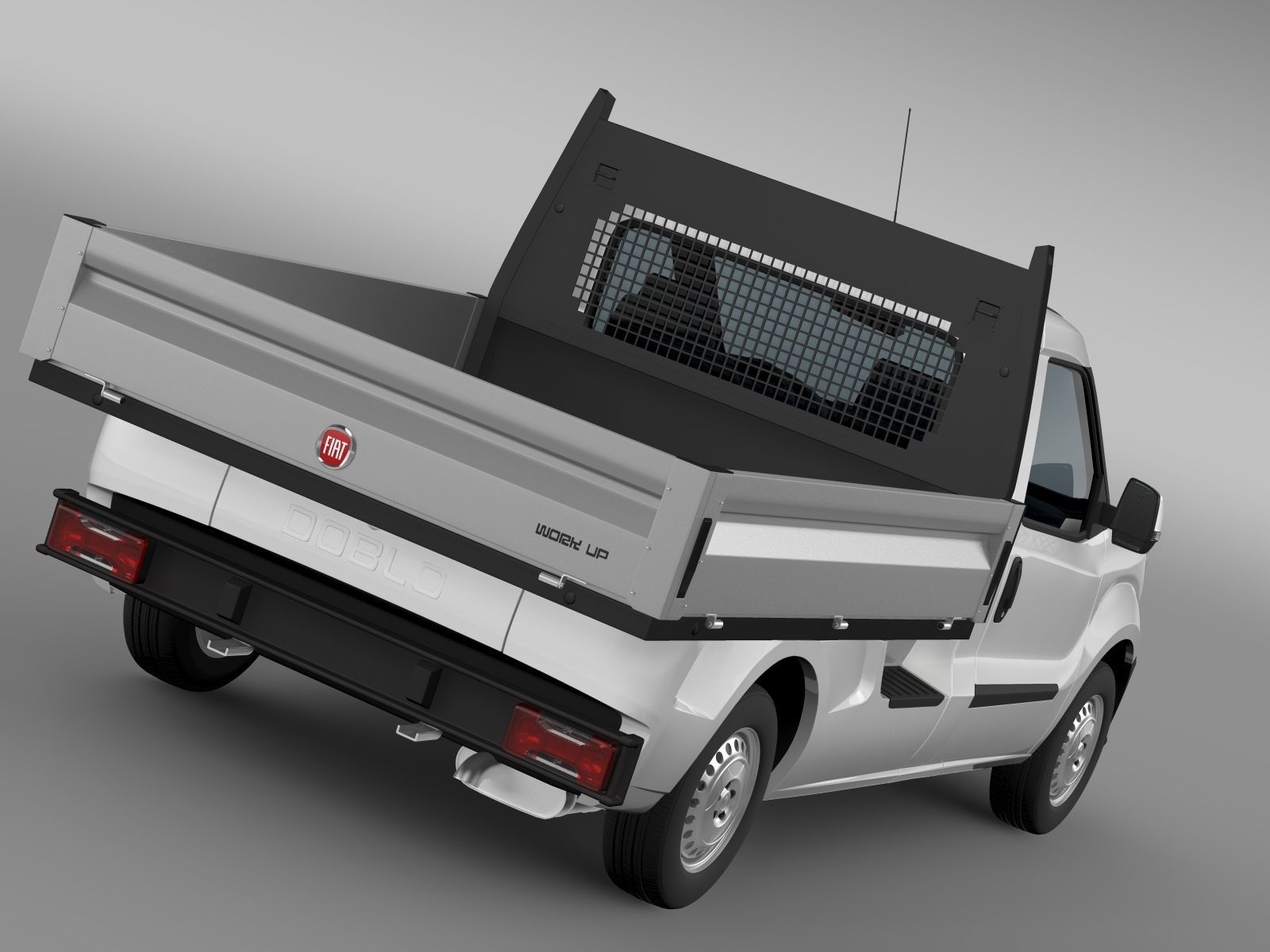 Fiat Doblo Work Up 263 2017 3D model_3